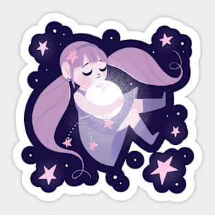 Moon Girl Sticker